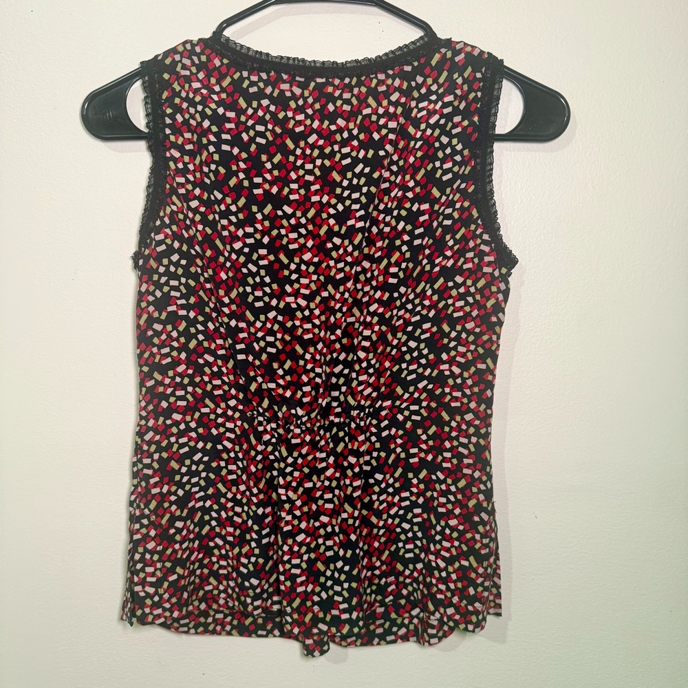 Jana Kos Silk Sleeveless Top, Size Small - Picture 3 of 5